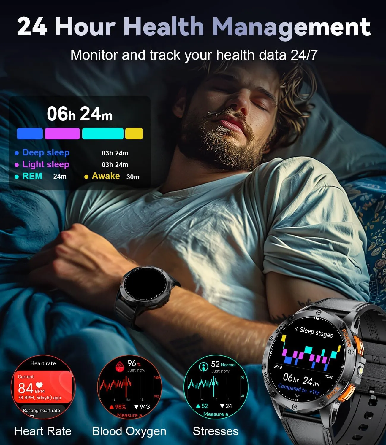 📱 Rugged Smart Watch with GPS 📱