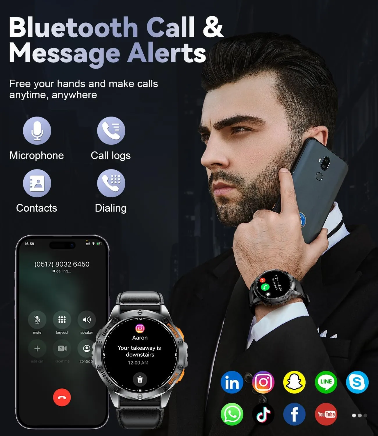 📱 Rugged Smart Watch with GPS 📱