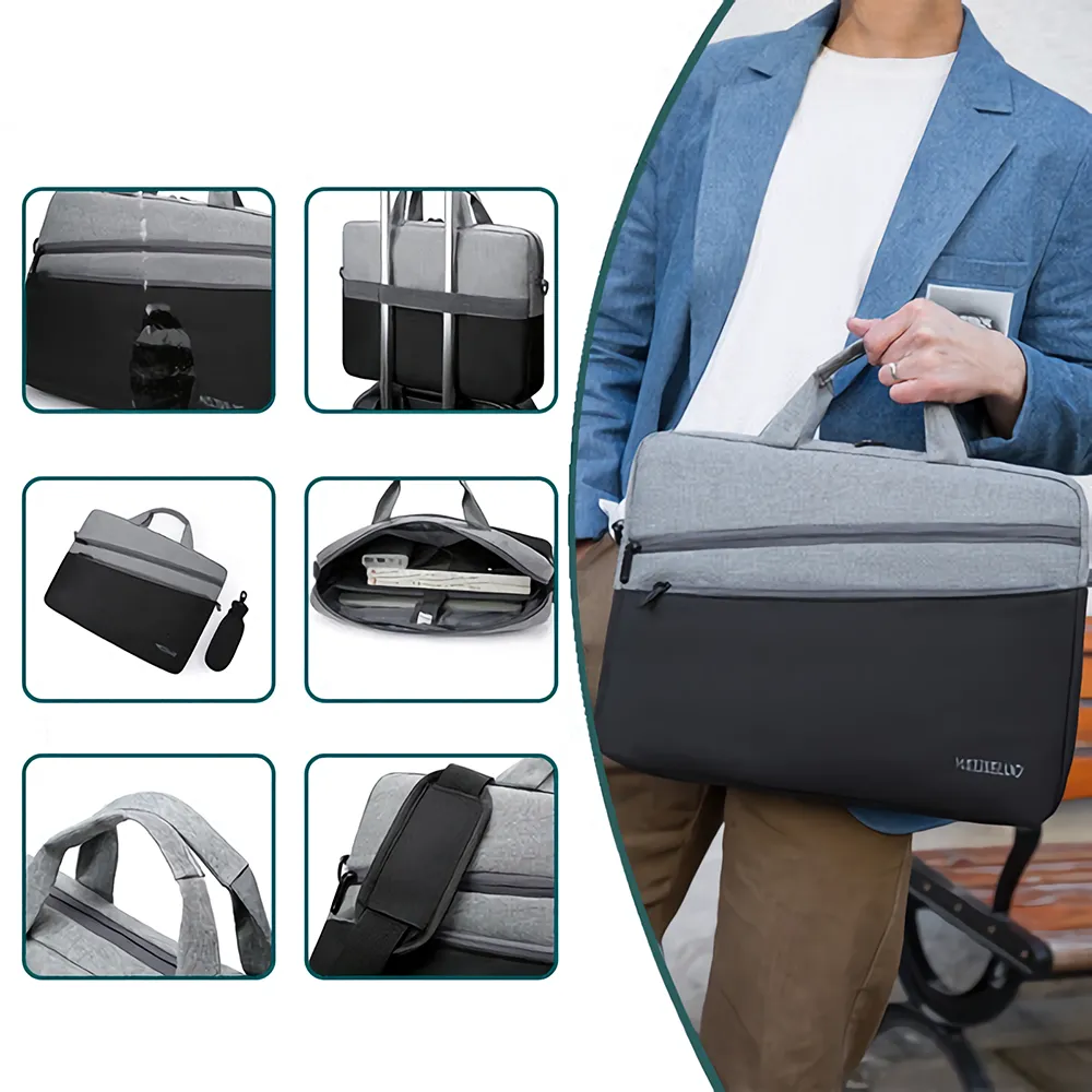 15.6inch Computer Laptop Bag Briefcase Large Travel Handbag Waterproof Shoulder Bag Fashion Notebook Bag