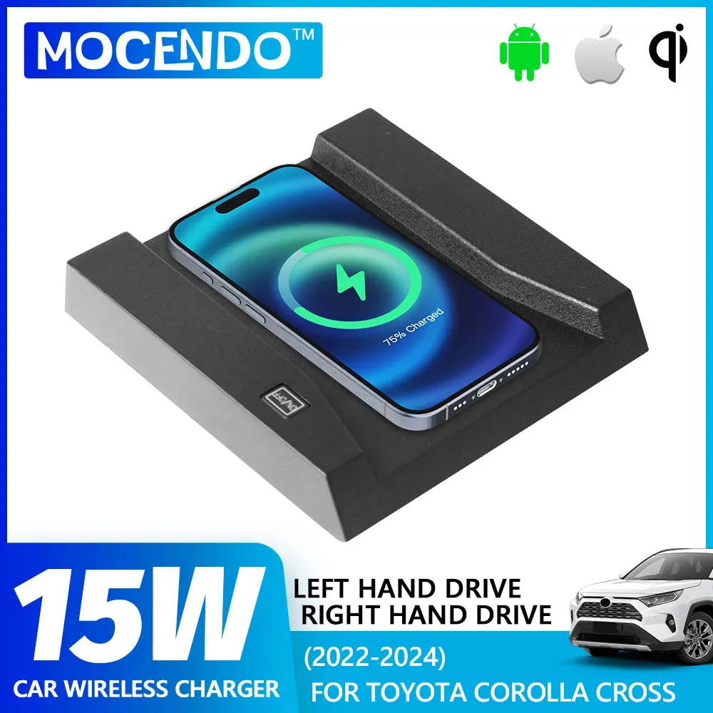 15W Wireless Charger for Corolla Cross 2022-2024