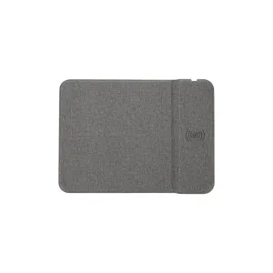 2-in-1 Qi Wireless Charger Mouse Pad – PU Leather Mat for Phones