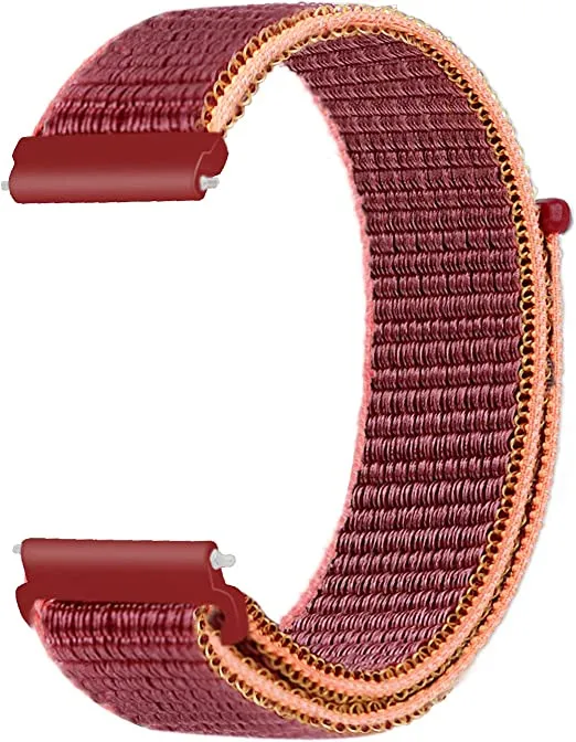20mm SmartWatch Sport Loop Nylon Bands Colorfull