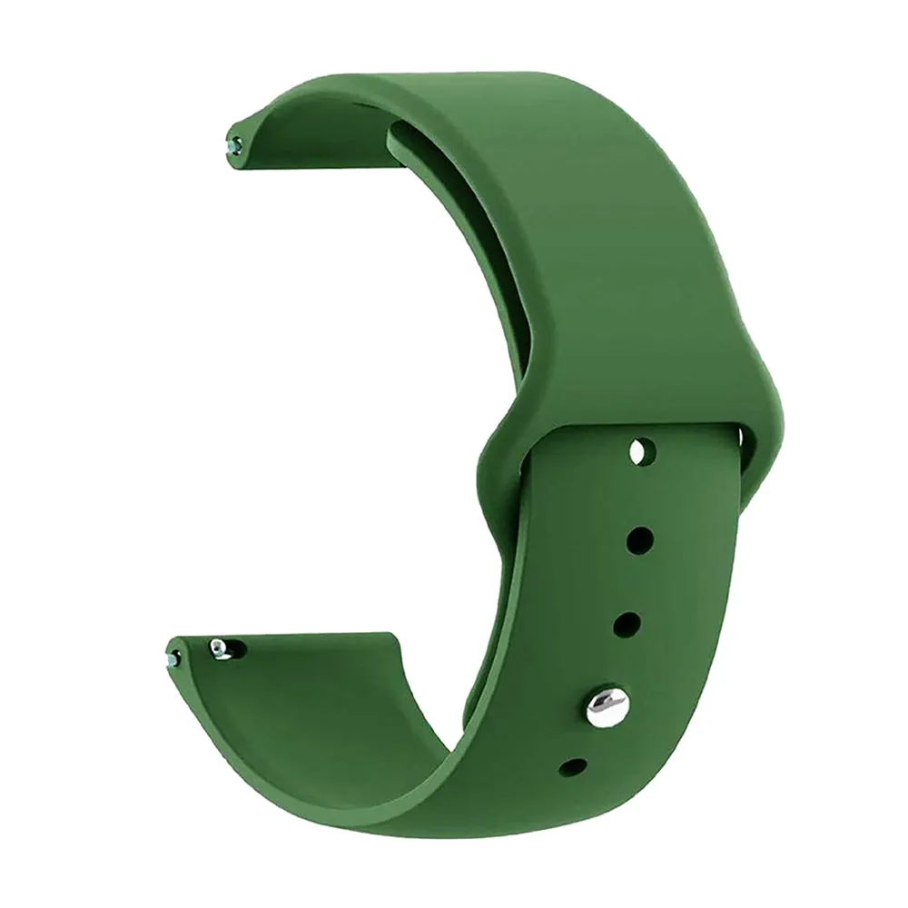 20mm universal Smartwatch Silicone Strap Dotted Black & White