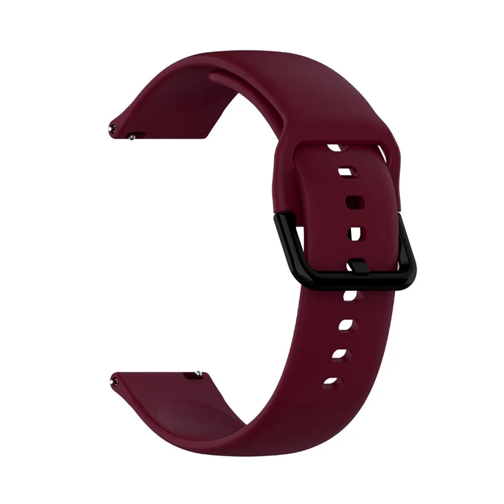 20mm universal Smartwatch Silicone Strap Dotted Black & White