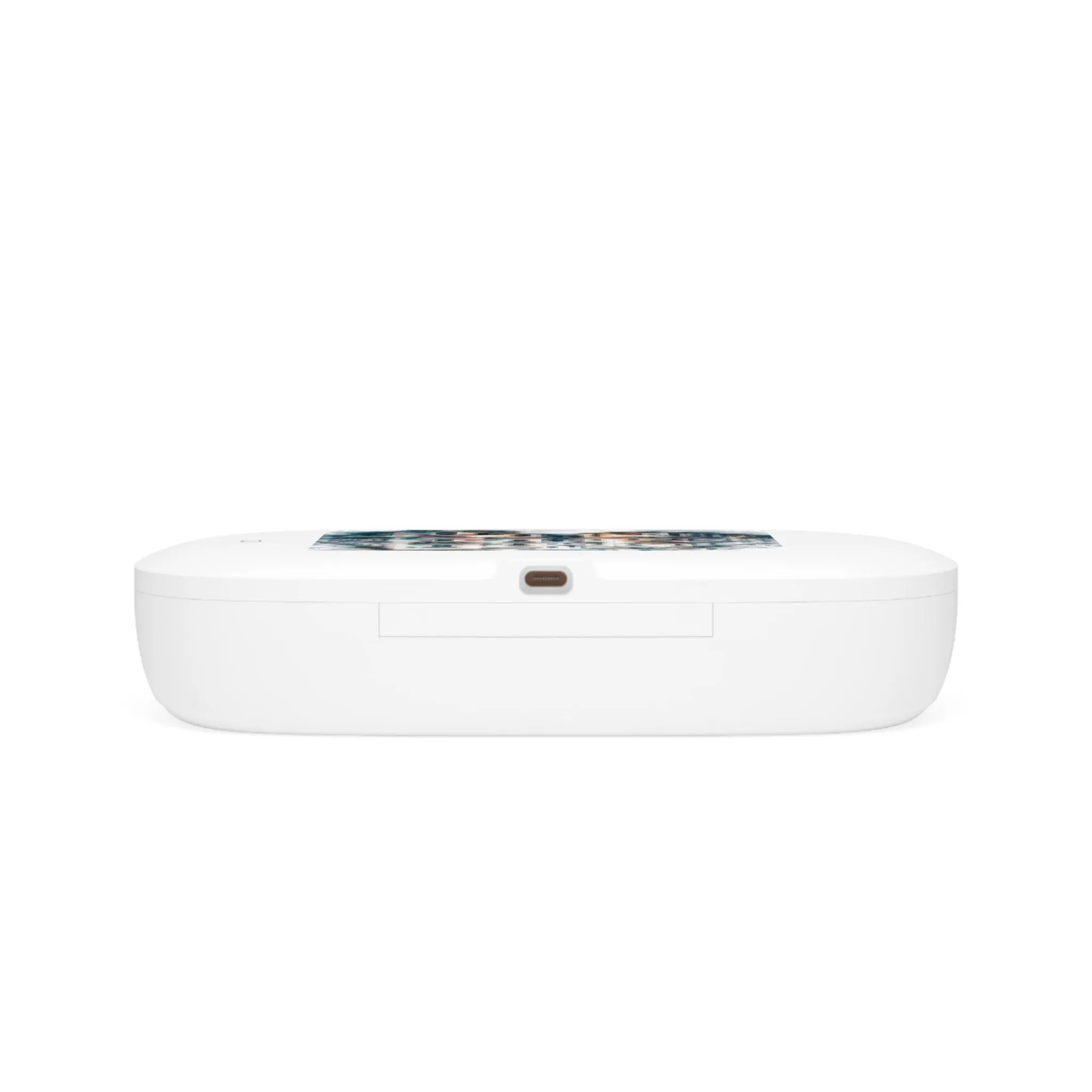 Aesthetic building on a street UV Phone Sanitizer and Wireless Charging Pad