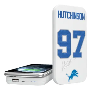 Aidan Hutchinson Detroit Lions 97 Ready 5000mAh Portable Wireless Charger