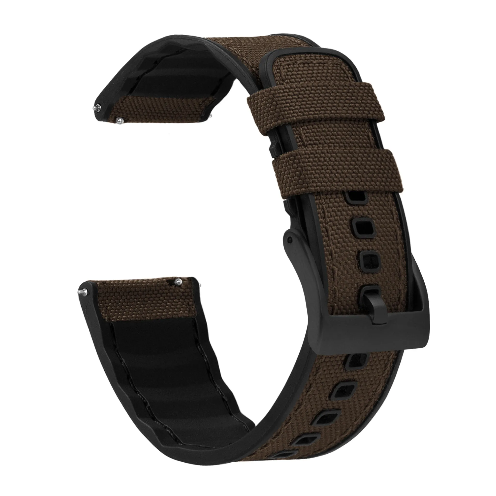 Amazfit Bip | Cordrua Fabric & Silicone Hybrid | Chocolate Brown