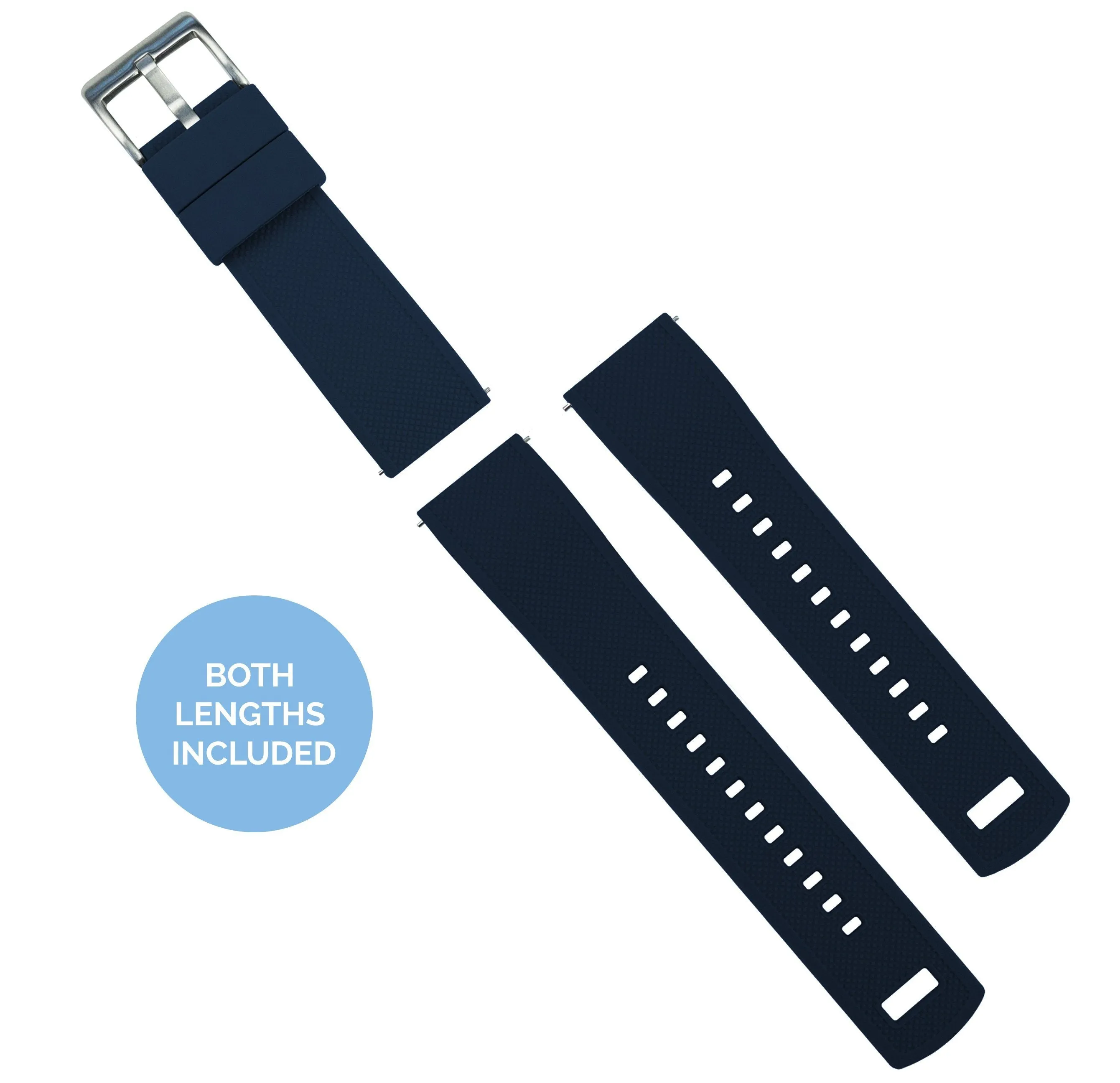 Amazfit Bip Elite Silicone Navy Blue Top Crimson Red Bottom Watch Band