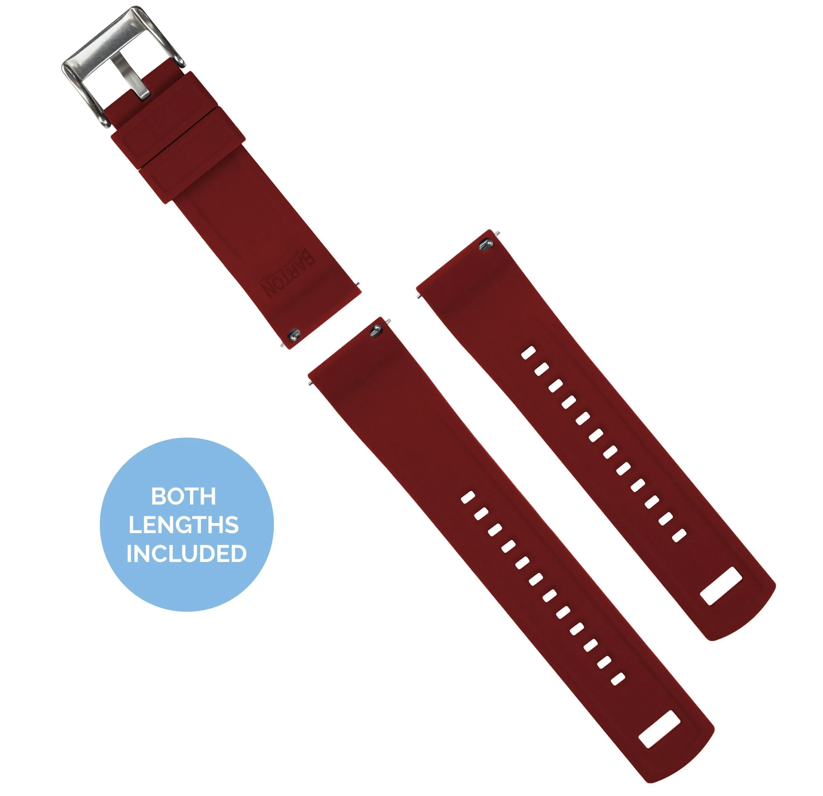 Amazfit Bip Elite Silicone Navy Blue Top Crimson Red Bottom Watch Band