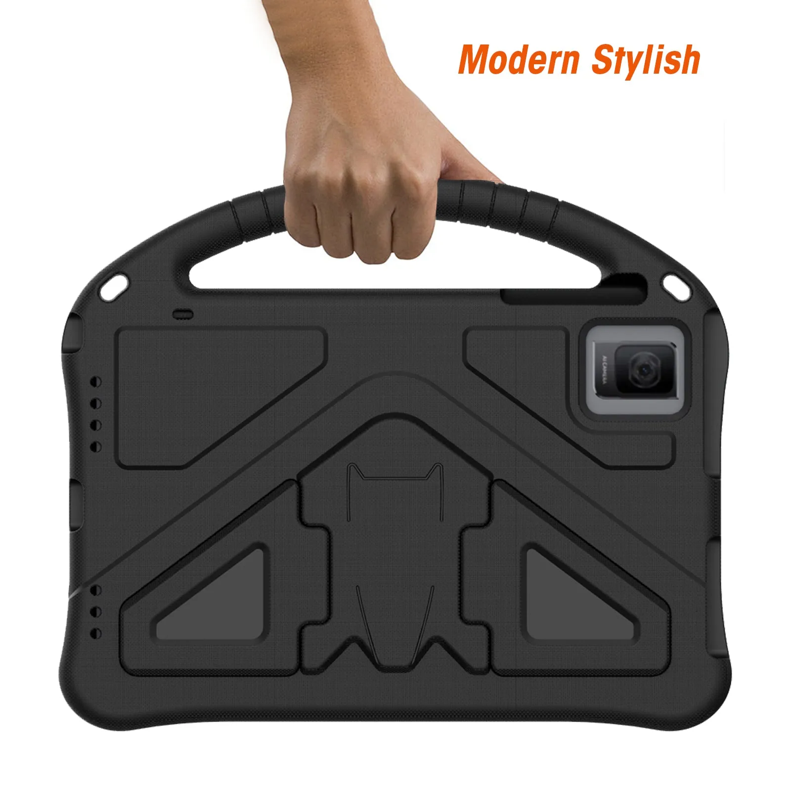 AMZER Shockproof Hybrid Protective EVA Bumper Case with Holder For Blackview Osal Pad 15 2023 (10.36 inch)