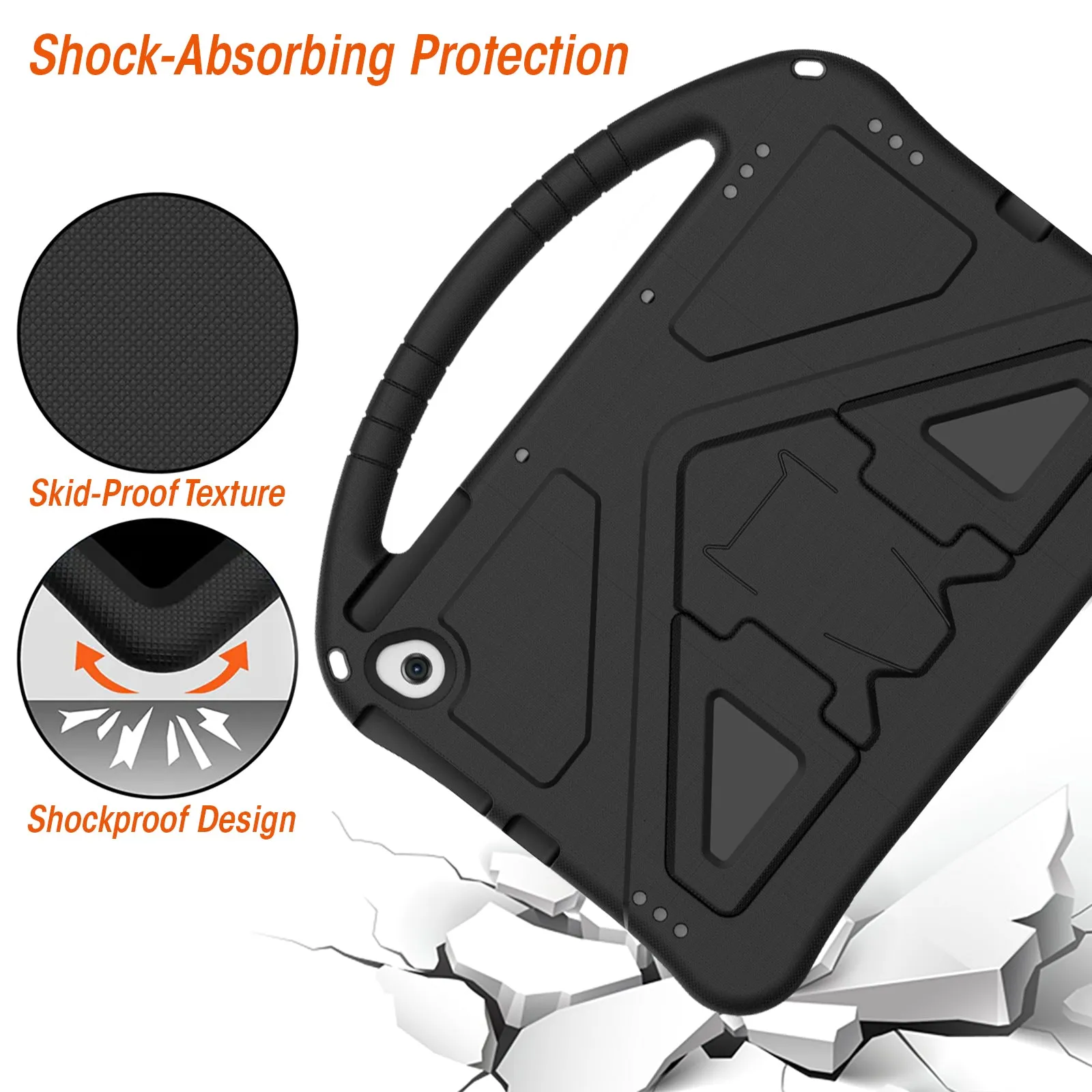 AMZER Shockproof Hybrid Protective EVA Bumper Case with Holder For Google Pixel Tablet 2023 (11 inch)