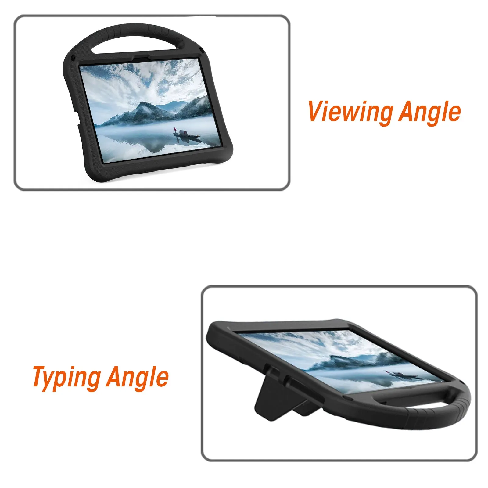 AMZER Shockproof Hybrid Protective EVA Bumper Case with Holder For Google Pixel Tablet 2023 (11 inch)