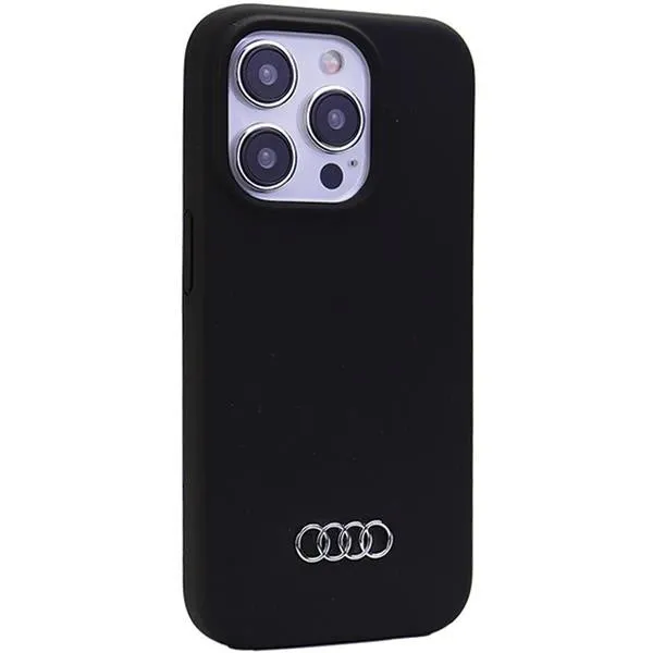 Audi Silicone Case for iPhone 15 Pro 6.1" Black - AU-LSRIP15P-Q3/D1-BK