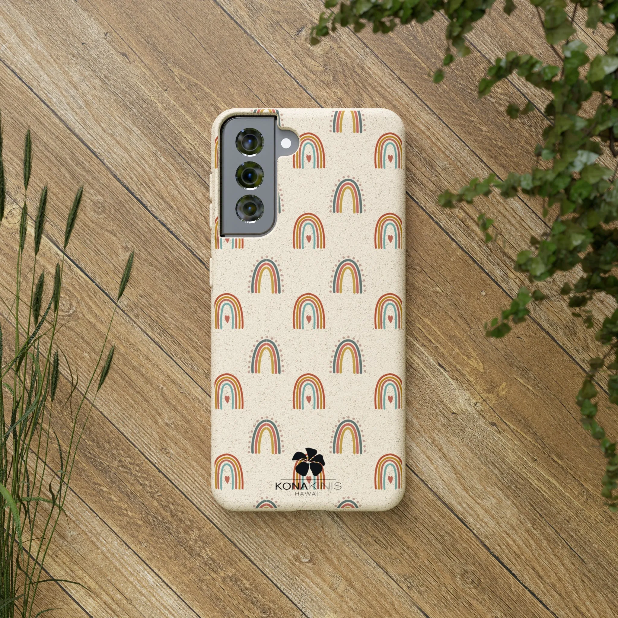 Biodegradable Cell Phone Case - Retro Rainbow