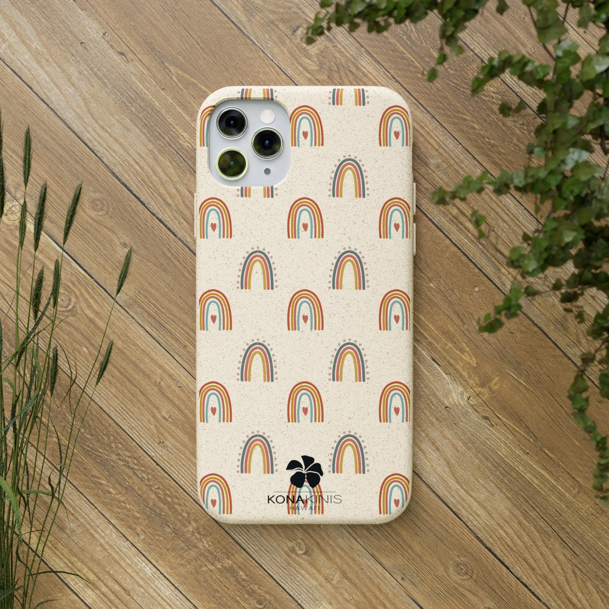 Biodegradable Cell Phone Case - Retro Rainbow