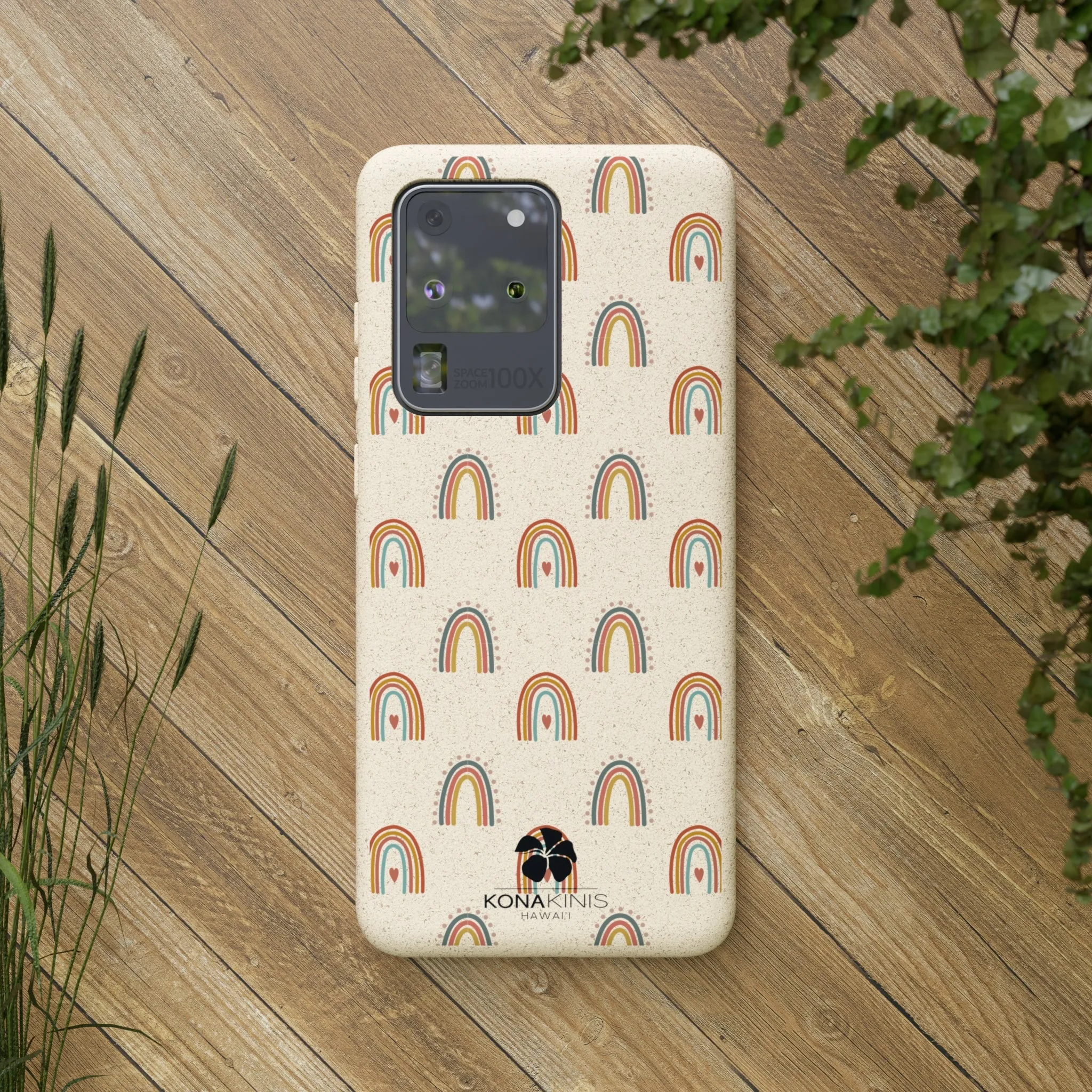 Biodegradable Cell Phone Case - Retro Rainbow