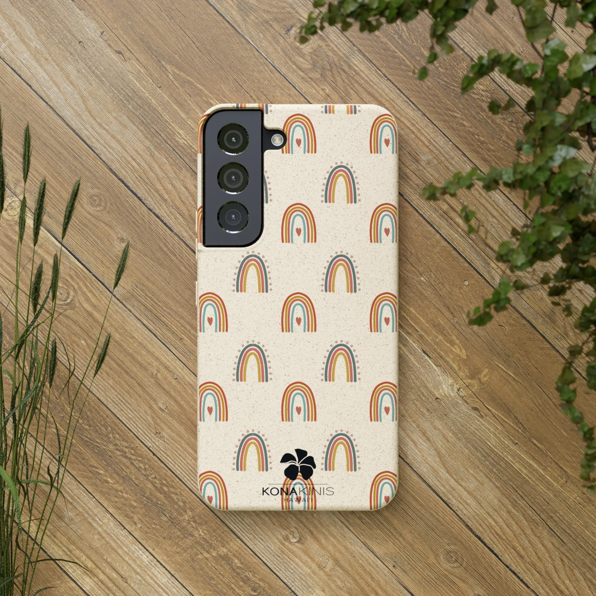 Biodegradable Cell Phone Case - Retro Rainbow