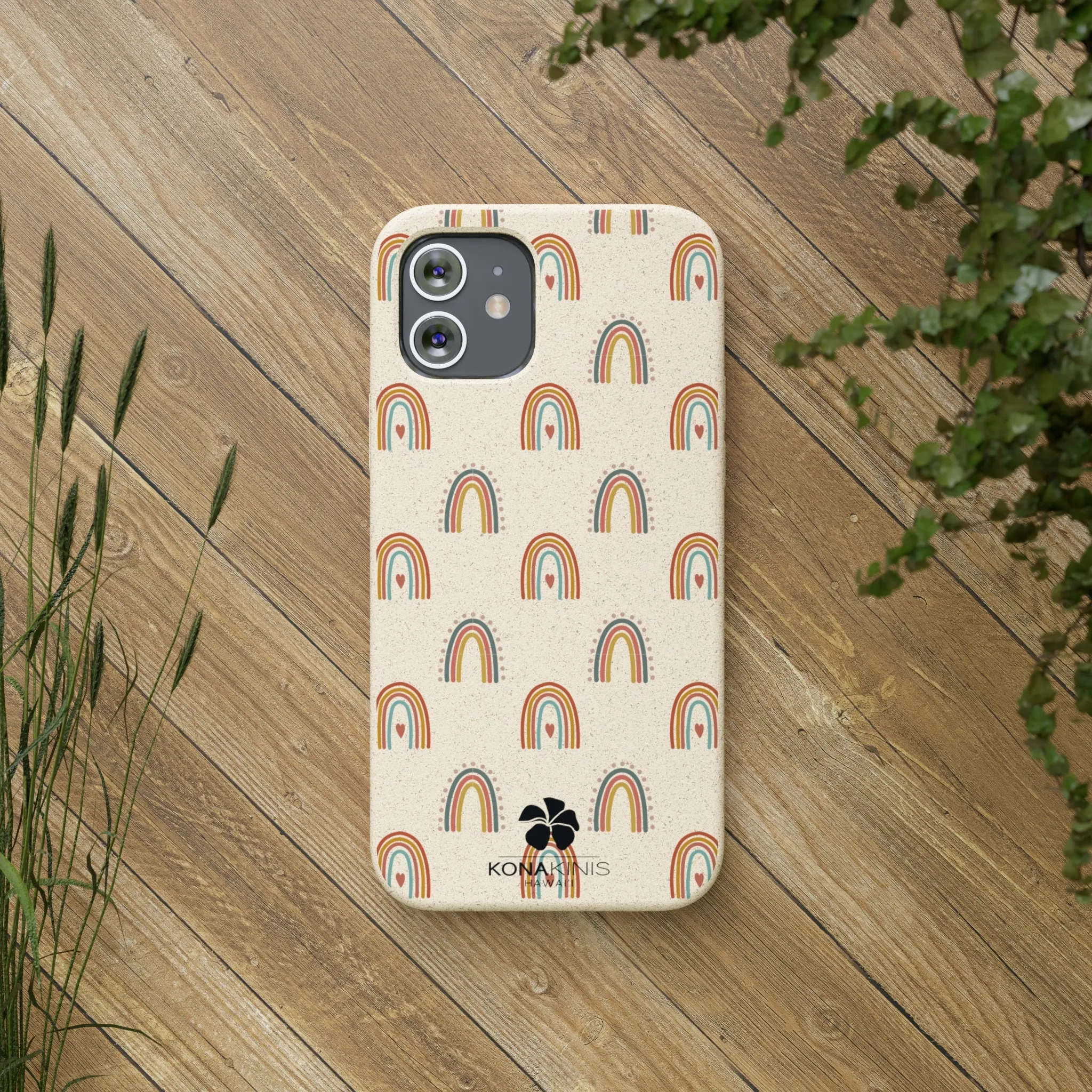 Biodegradable Cell Phone Case - Retro Rainbow