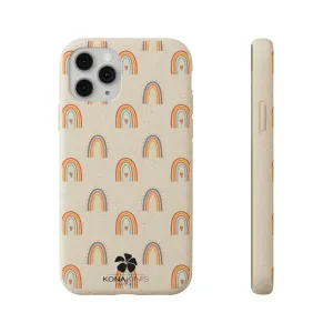 Biodegradable Cell Phone Case - Retro Rainbow