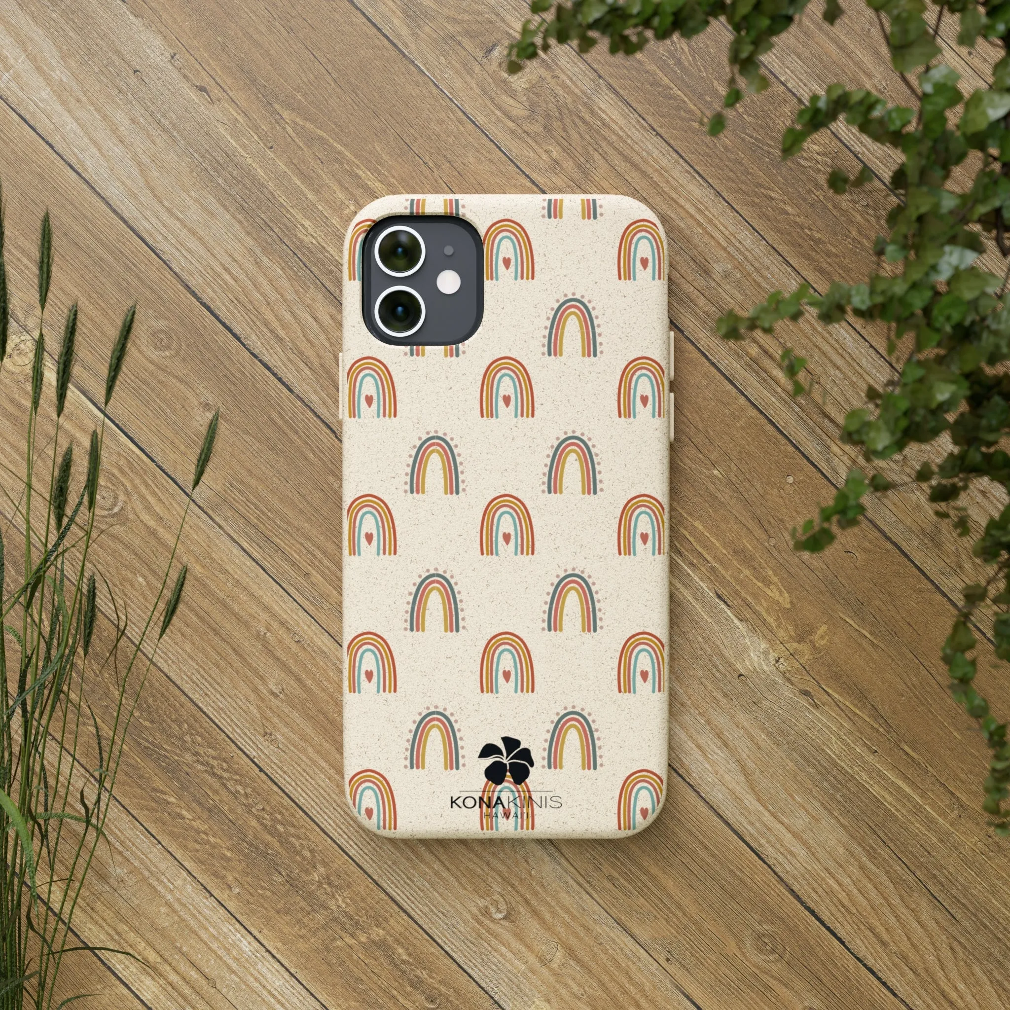 Biodegradable Cell Phone Case - Retro Rainbow