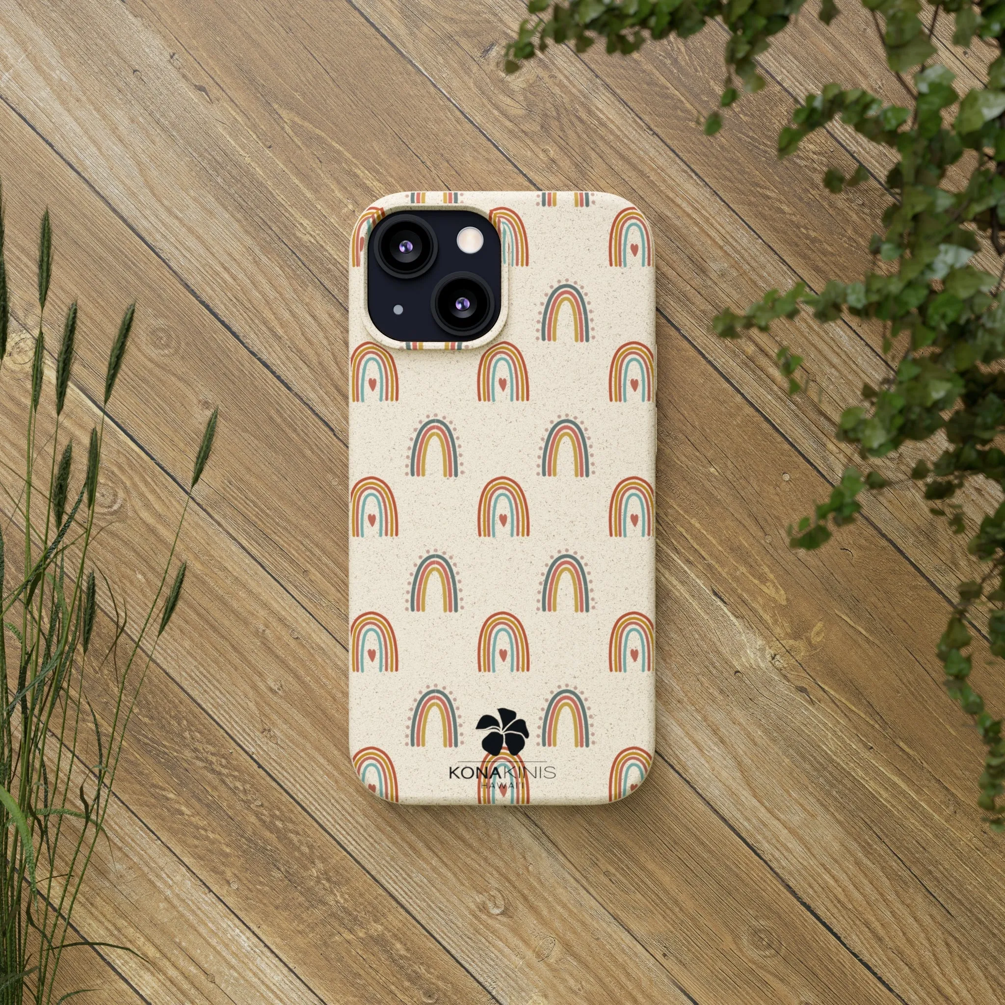 Biodegradable Cell Phone Case - Retro Rainbow