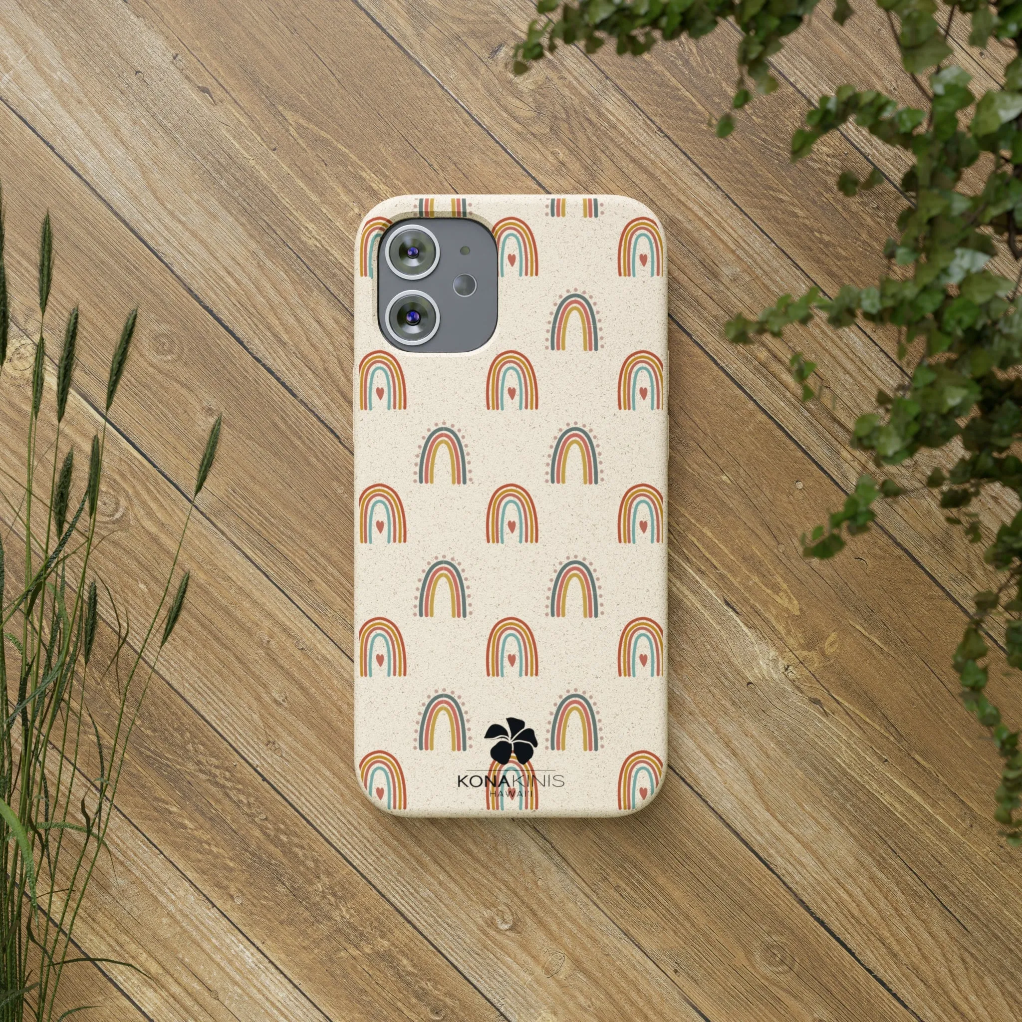 Biodegradable Cell Phone Case - Retro Rainbow