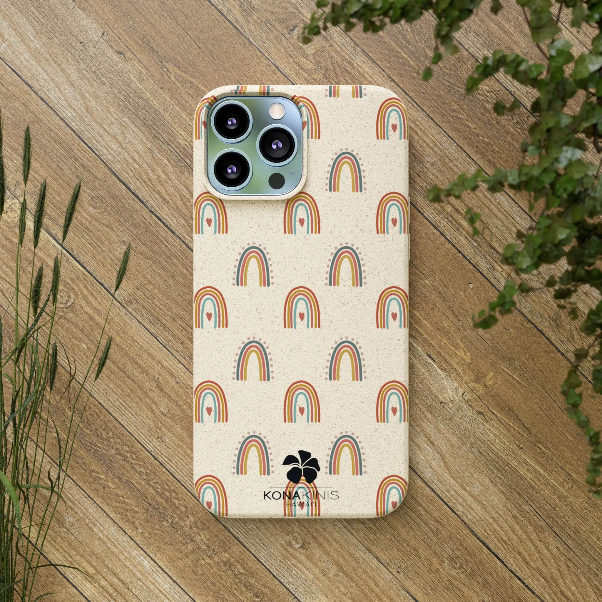 Biodegradable Cell Phone Case - Retro Rainbow