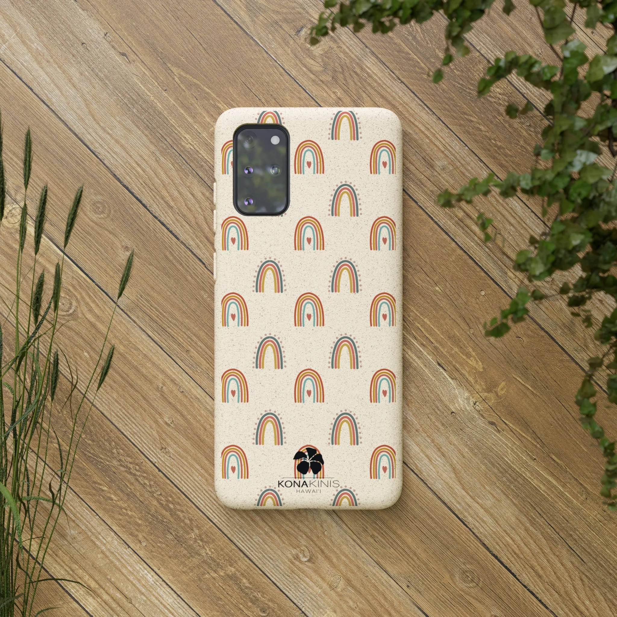 Biodegradable Cell Phone Case - Retro Rainbow