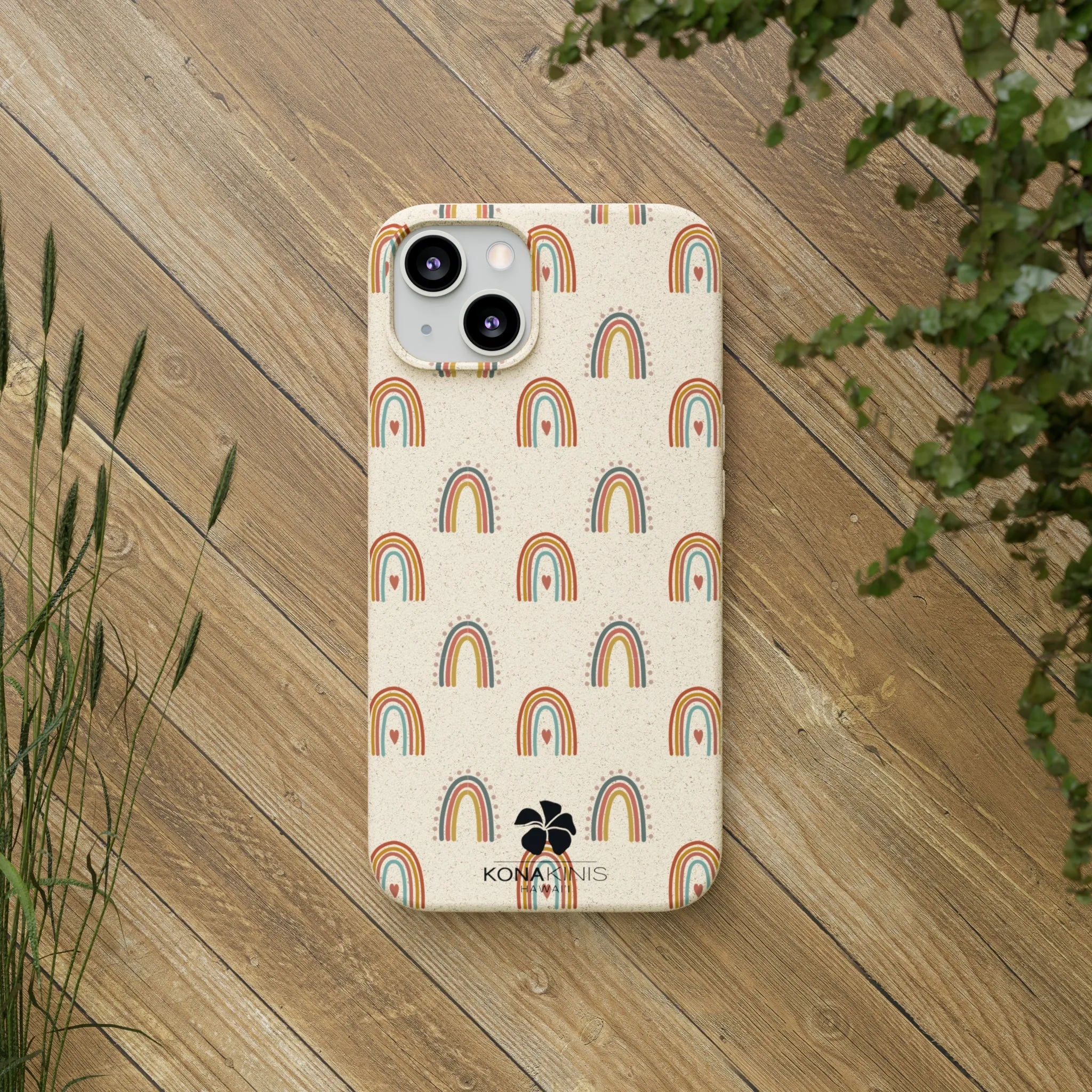 Biodegradable Cell Phone Case - Retro Rainbow