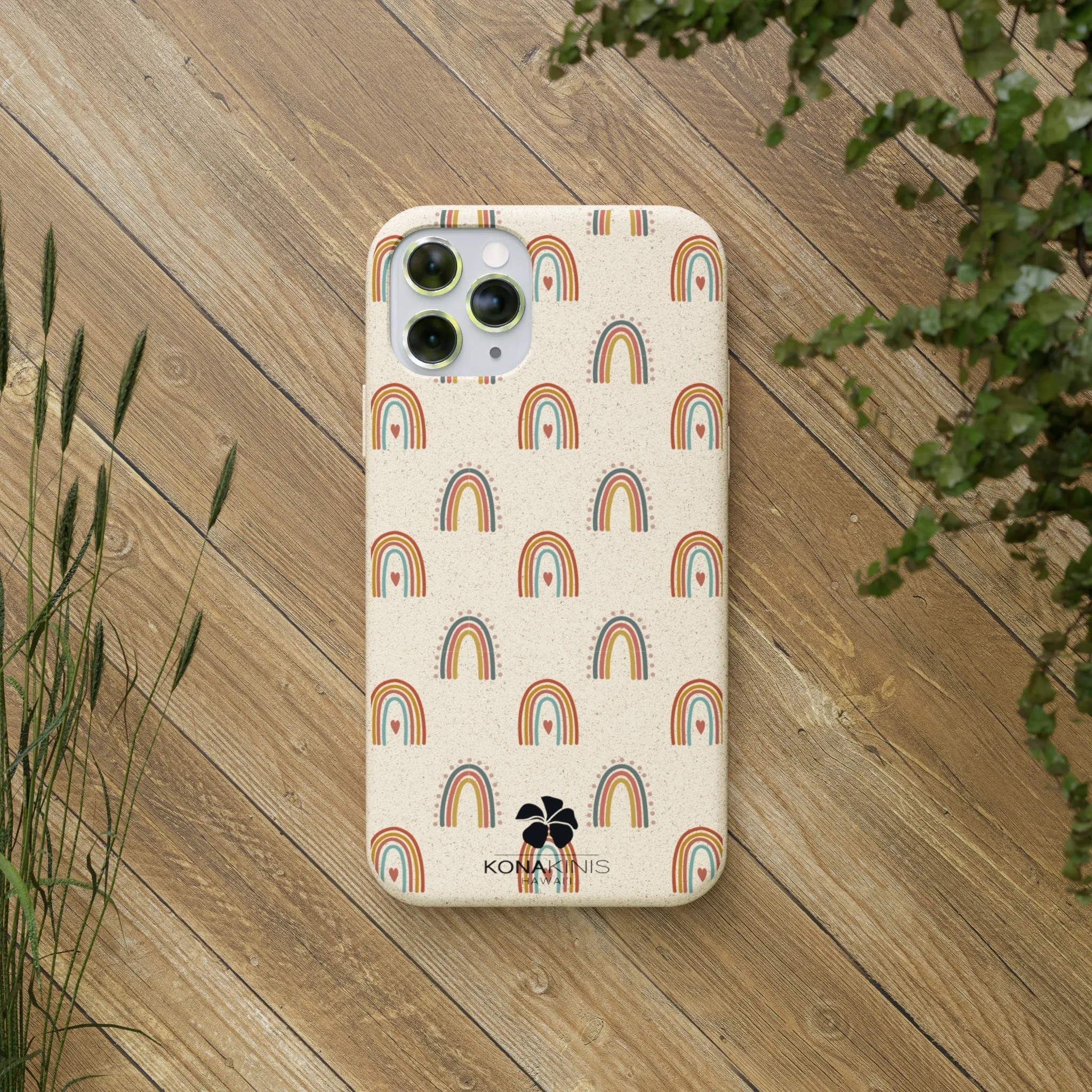 Biodegradable Cell Phone Case - Retro Rainbow