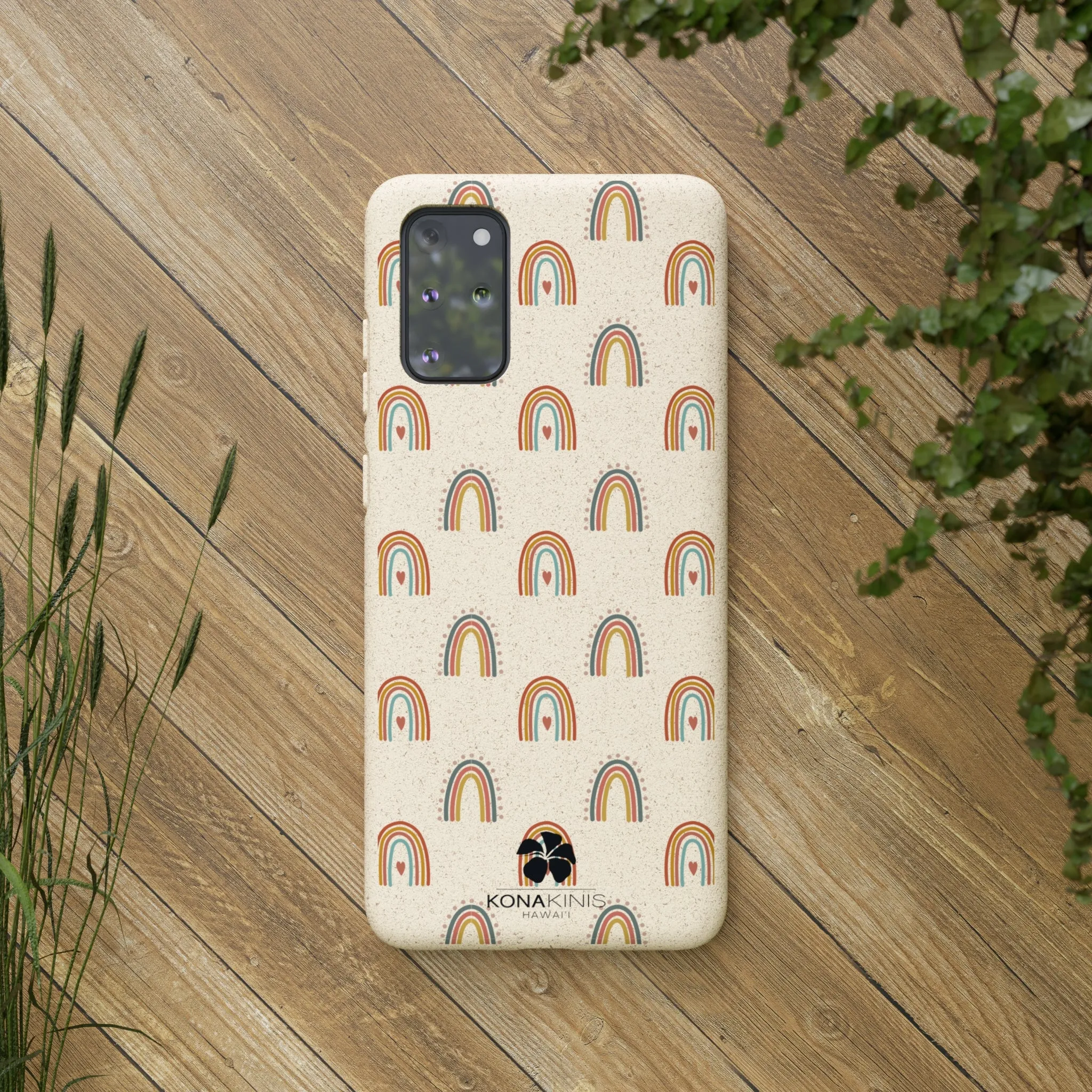 Biodegradable Cell Phone Case - Retro Rainbow