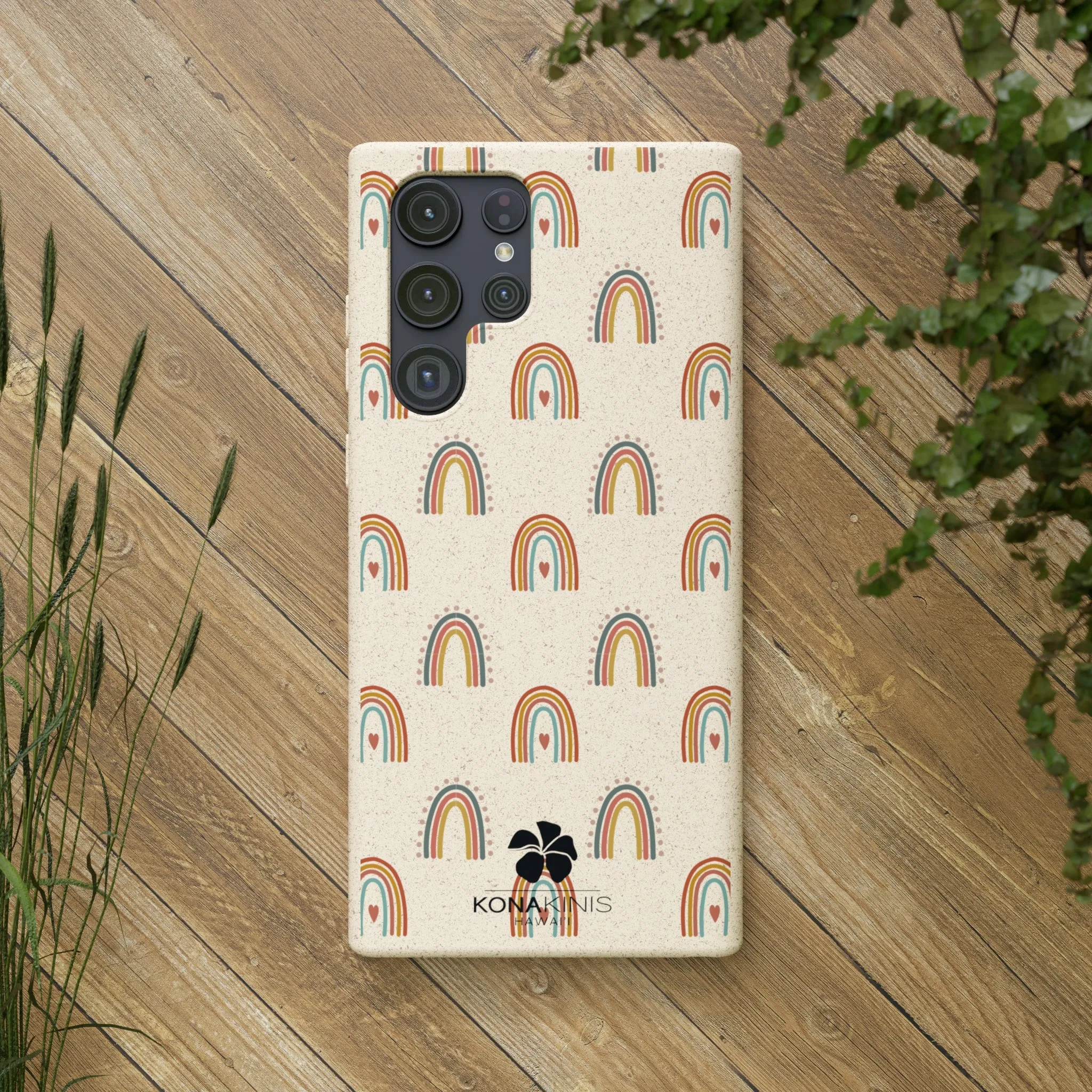 Biodegradable Cell Phone Case - Retro Rainbow