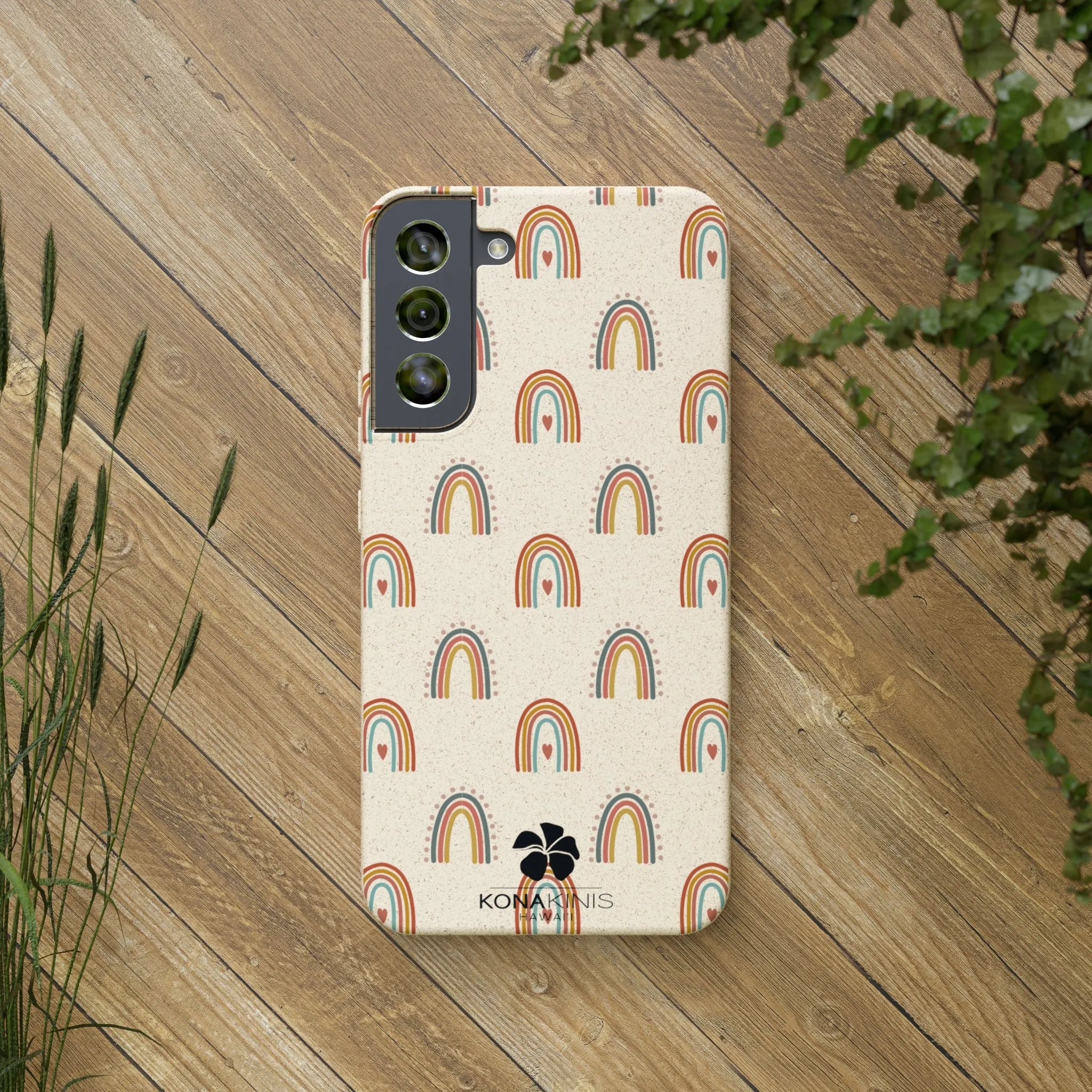 Biodegradable Cell Phone Case - Retro Rainbow