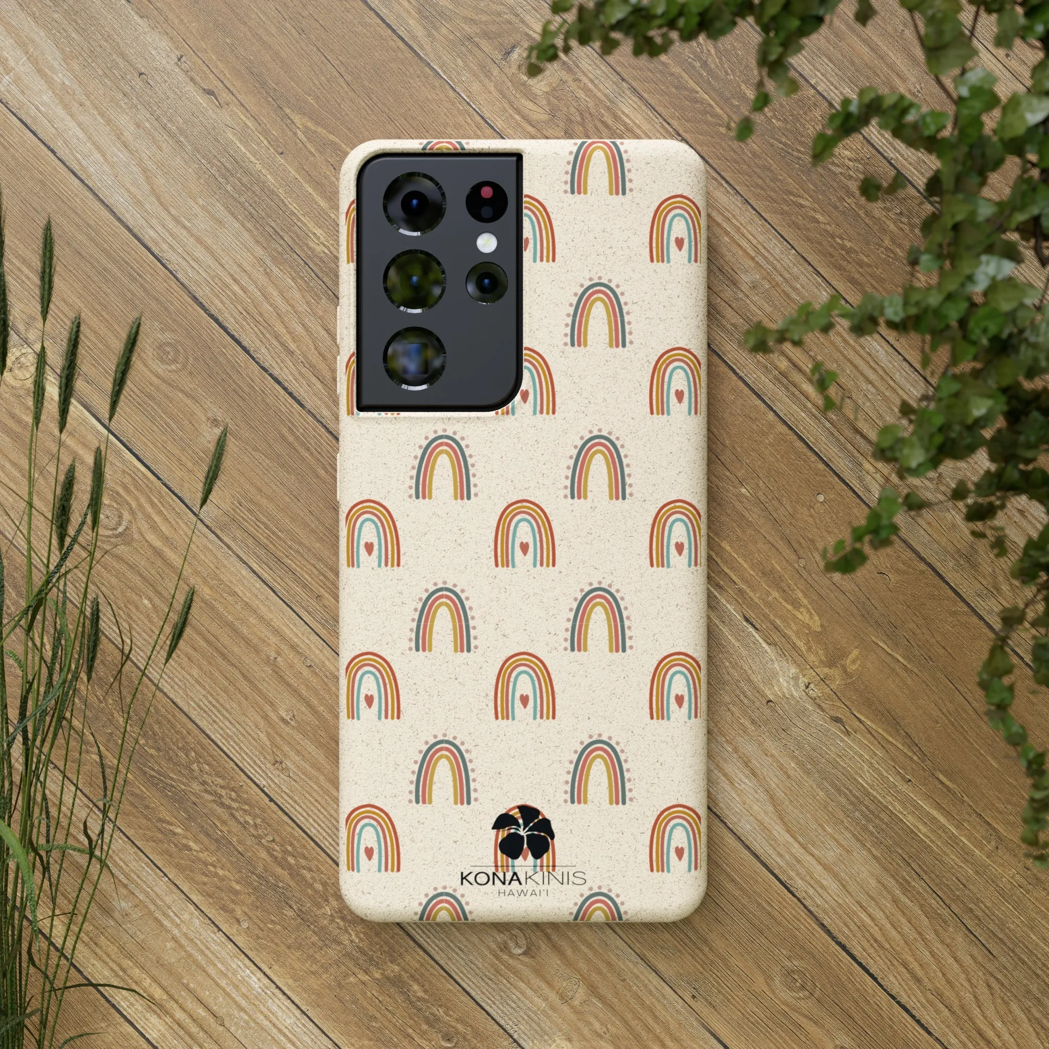 Biodegradable Cell Phone Case - Retro Rainbow