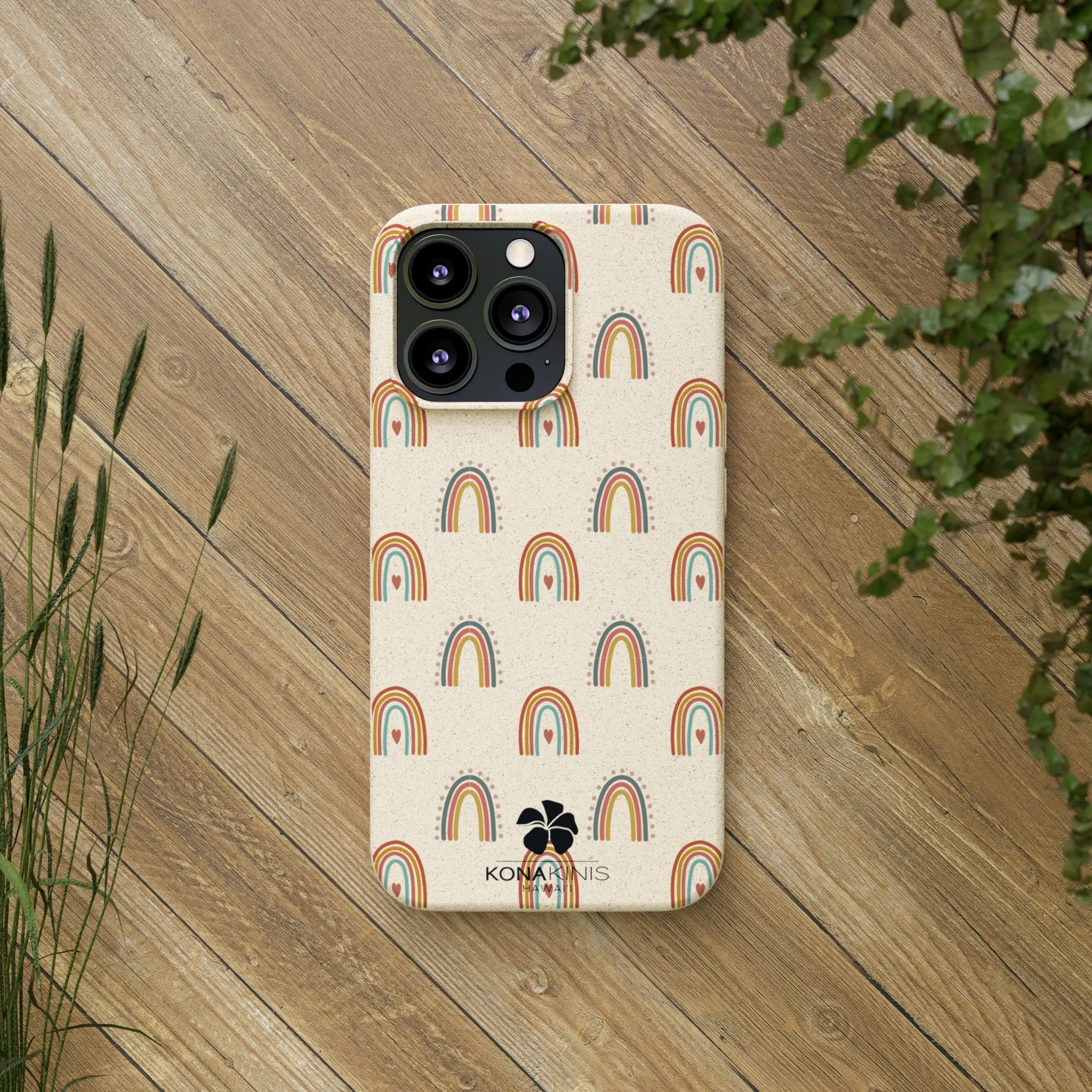 Biodegradable Cell Phone Case - Retro Rainbow