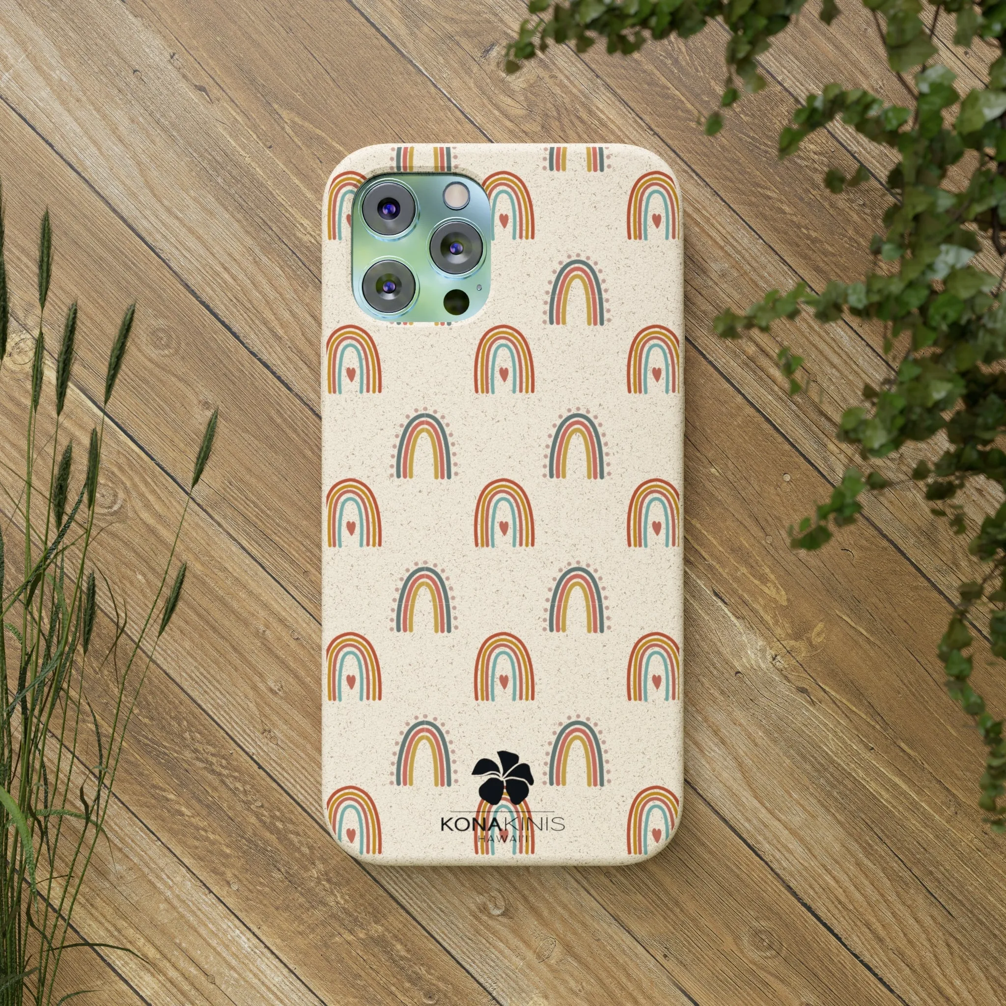 Biodegradable Cell Phone Case - Retro Rainbow