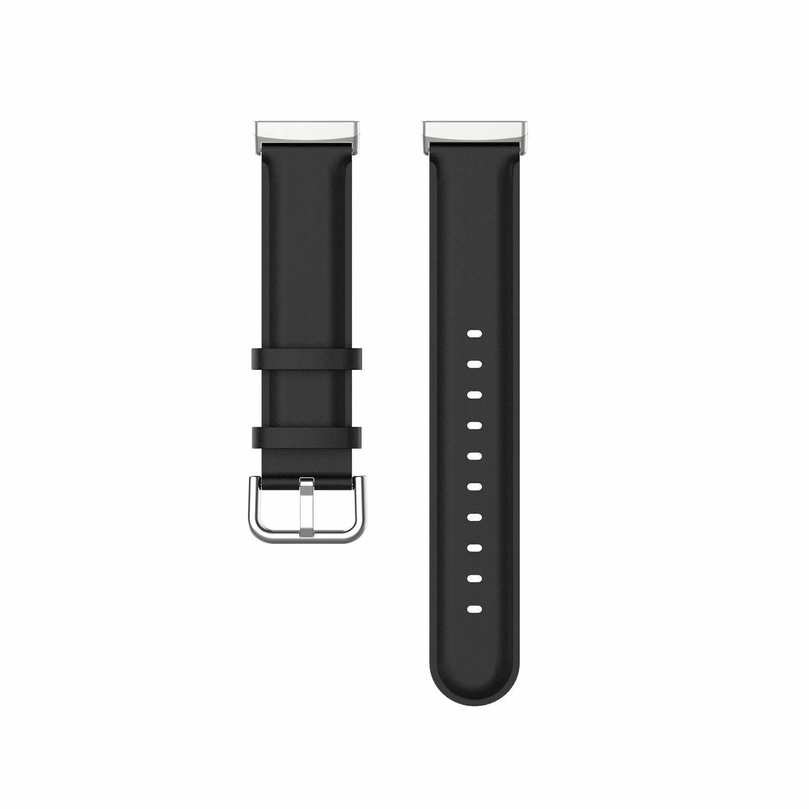 Black Leather Strap for Fitbit Sense