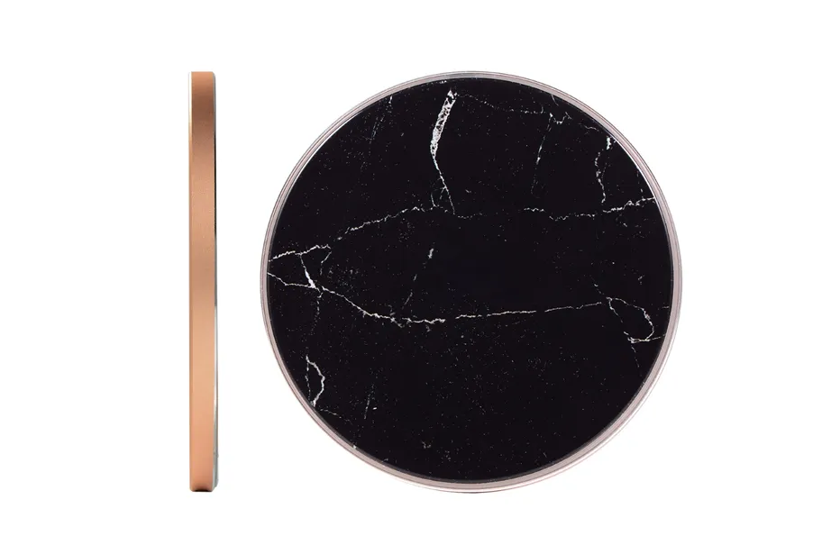 Black Marble Wireless Charging Pad