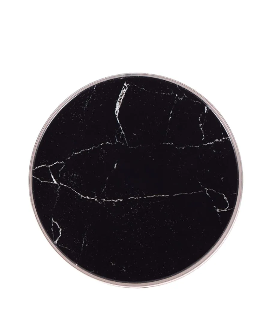 Black Marble Wireless Charging Pad