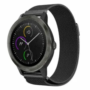 Black Metal Garmin Forerunner 245 Strap