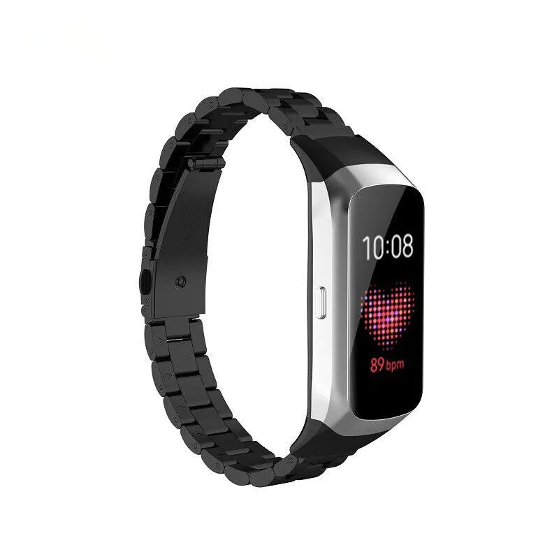 Black Stainless Steel Samsung Galaxy Fit Strap