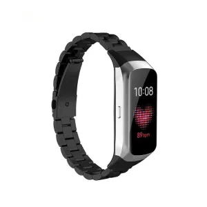 Black Stainless Steel Samsung Galaxy Fit Strap