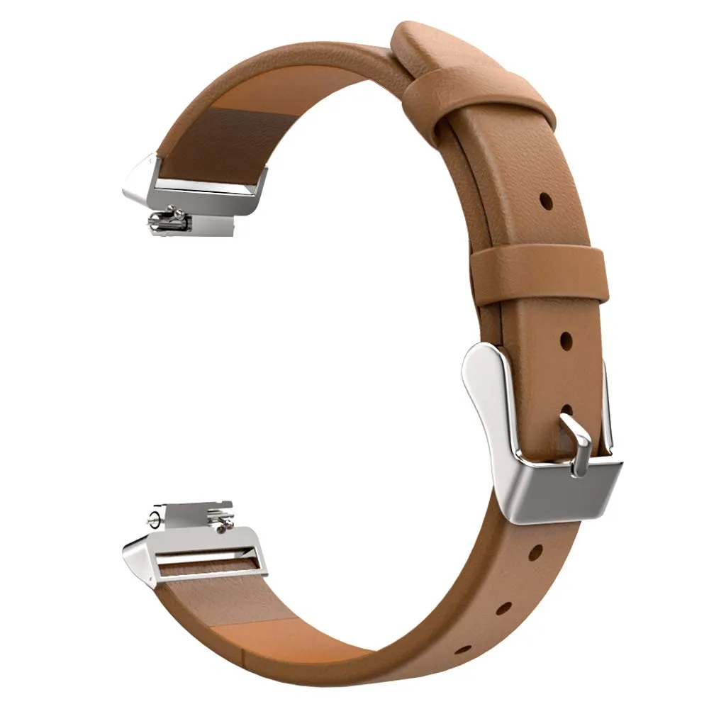 Brown Leather Strap for Fitbit Inspire