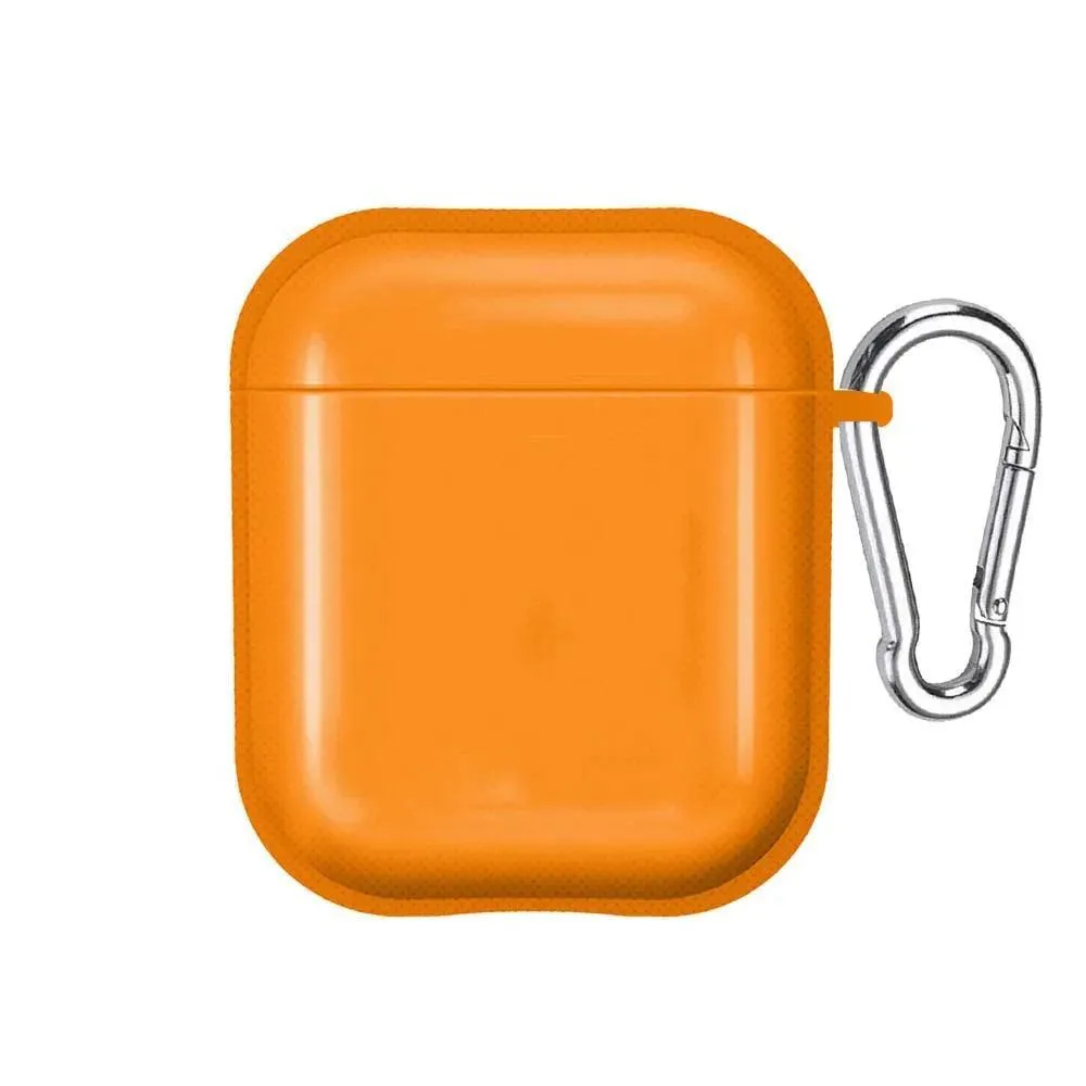 Candy Color AirPods Cover, Soft TPU Silicone Case, Anti-Drop & Dirt-Resistant, Keychain Attachment, Fits AirPods 1, 2, 3, Pro