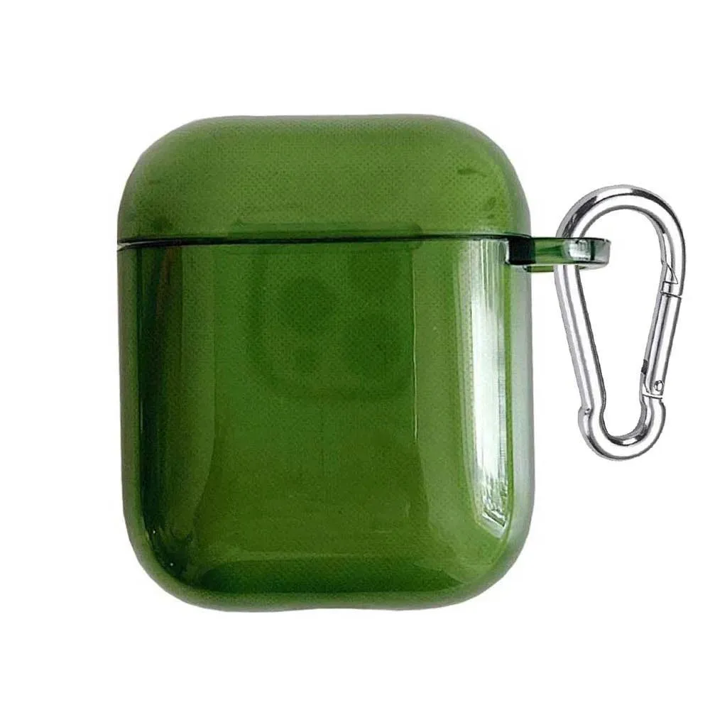 Candy Color AirPods Cover, Soft TPU Silicone Case, Anti-Drop & Dirt-Resistant, Keychain Attachment, Fits AirPods 1, 2, 3, Pro