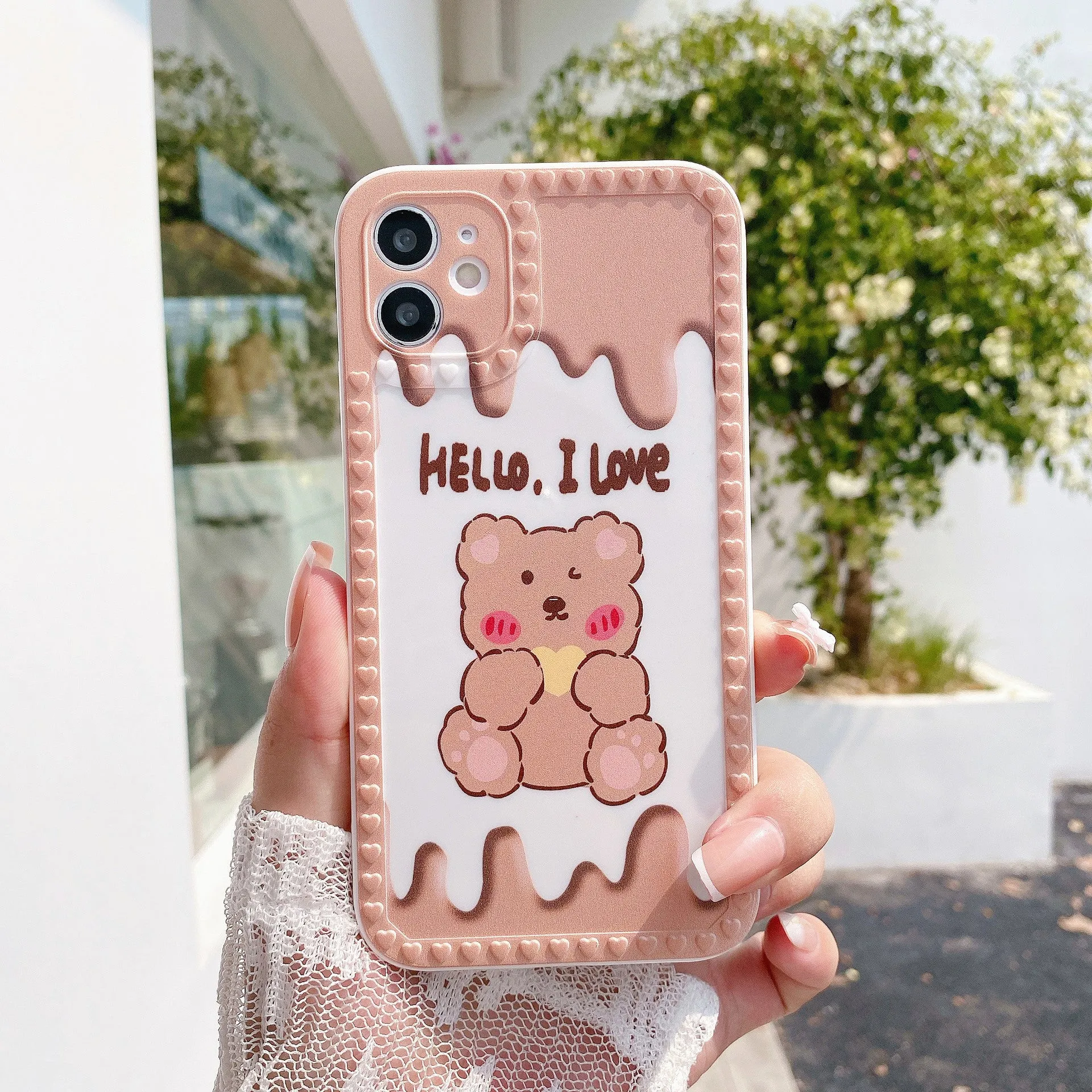 Cartoon Rainbow Chain Protective Cover For iphone12 13 Pro