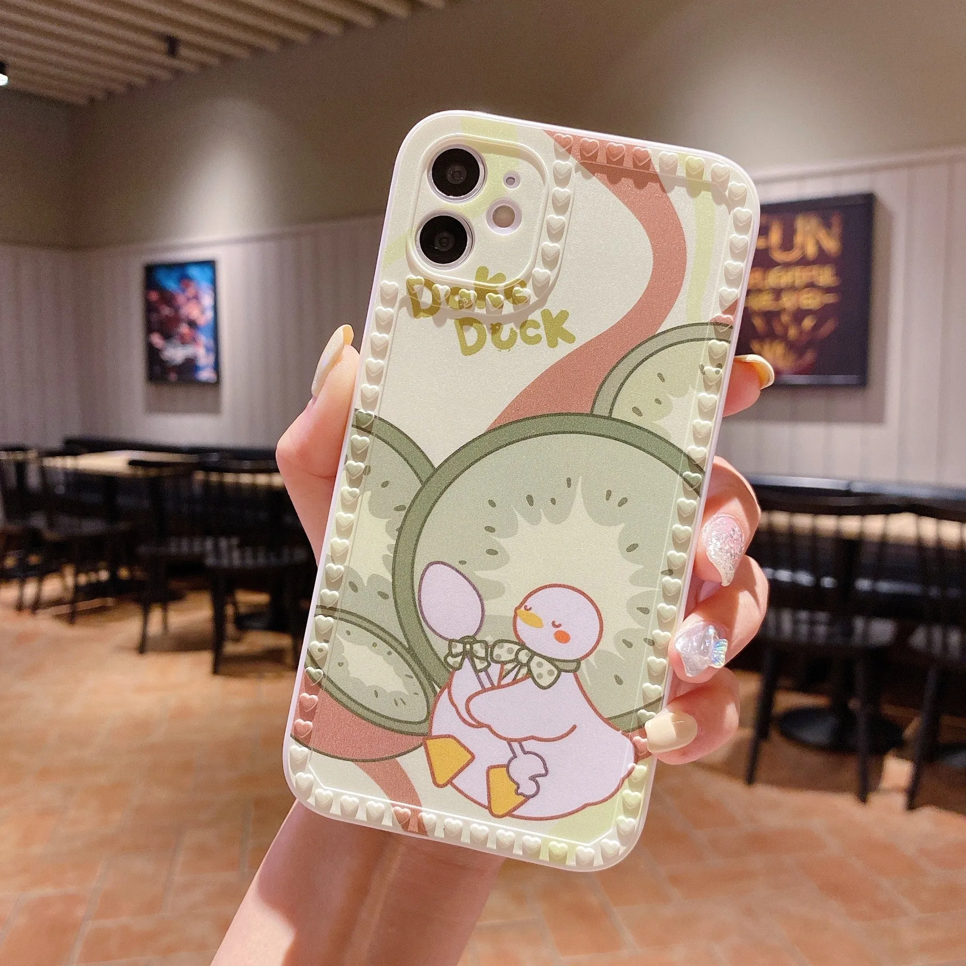 Cartoon Rainbow Chain Protective Cover For iphone12 13 Pro