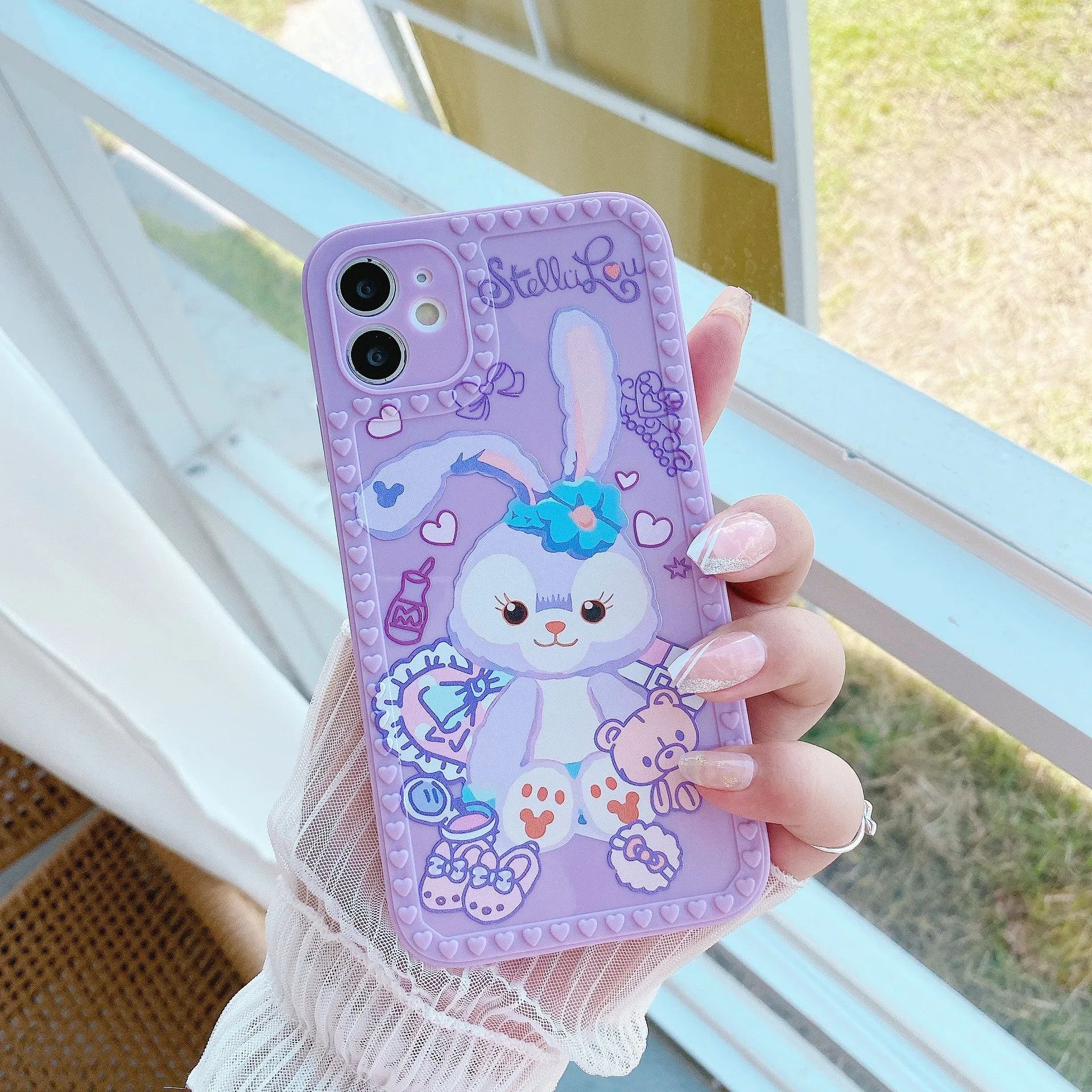 Cartoon Rainbow Chain Protective Cover For iphone12 13 Pro