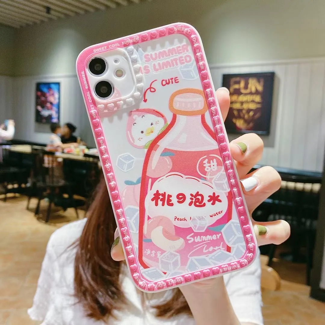 Cartoon Rainbow Chain Protective Cover For iphone12 13 Pro