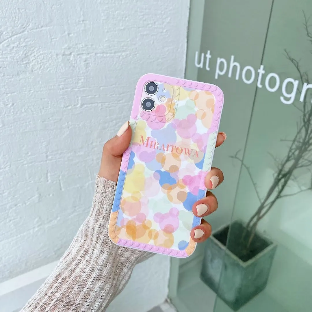 Cartoon Rainbow Chain Protective Cover For iphone12 13 Pro